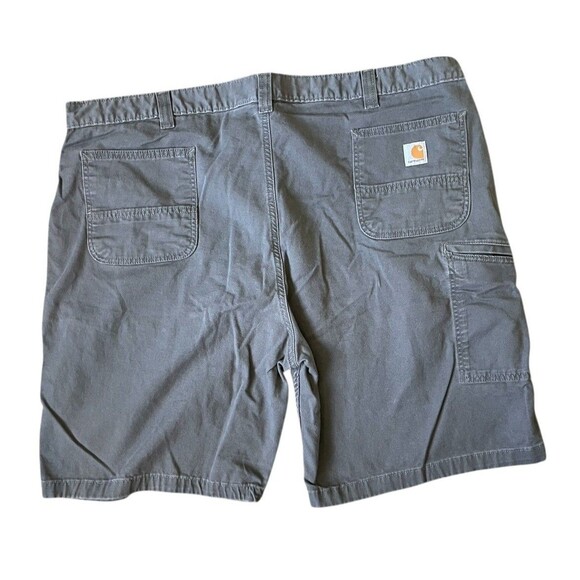 Carhartt Rugged Flex Relaxed Fit Canvas Work Shorts Men Size 48 Gray - Picture 2 of 9